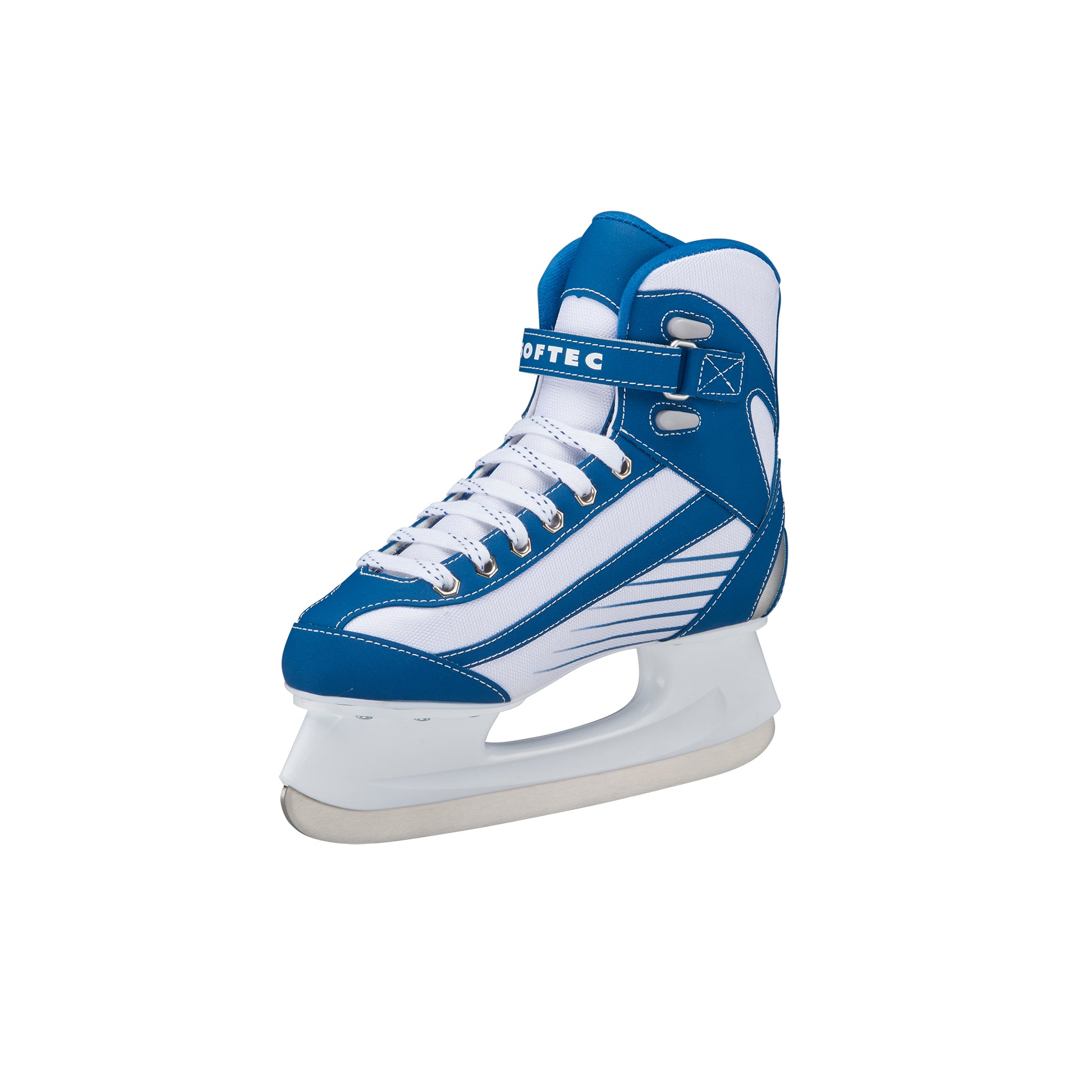 Jackson Softec Sport White w/Blue Figure Skating Skate