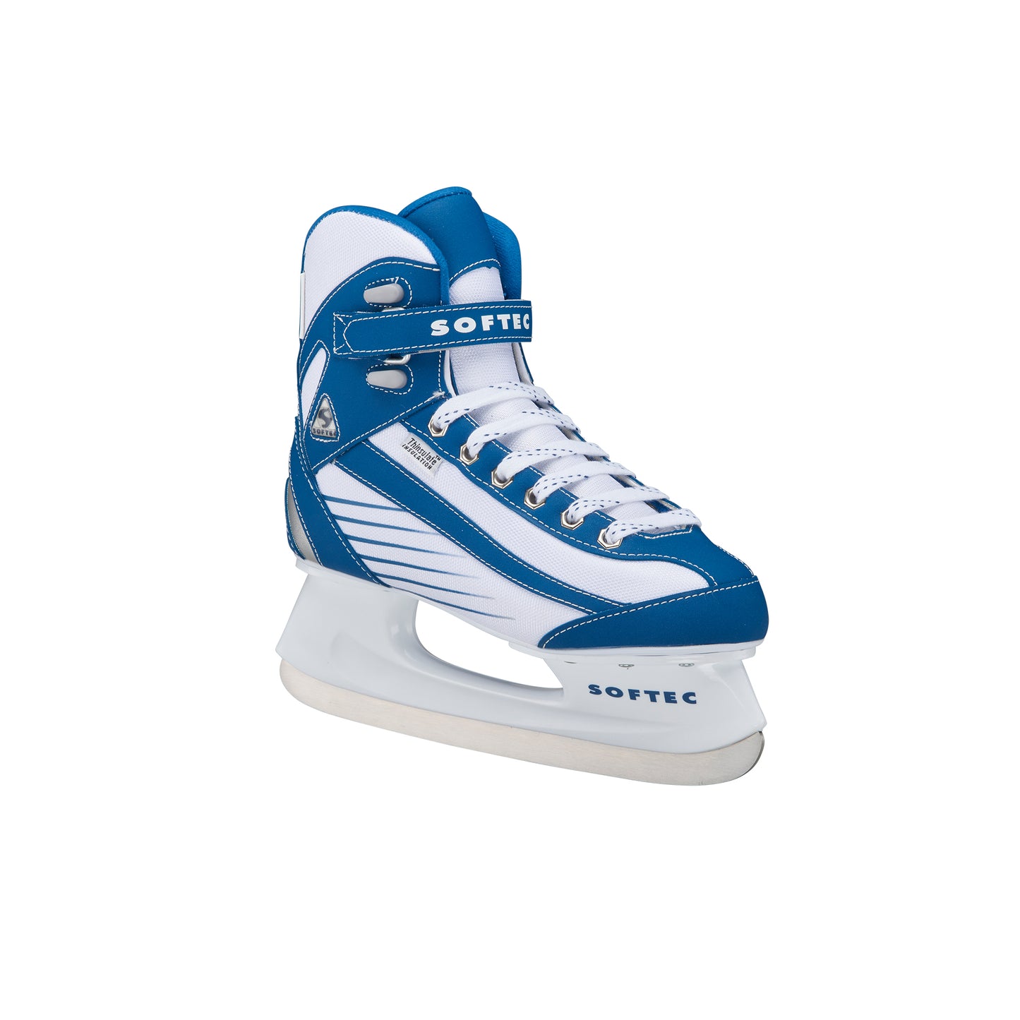 Jackson Softec Sport White w/Blue Figure Skating Skate