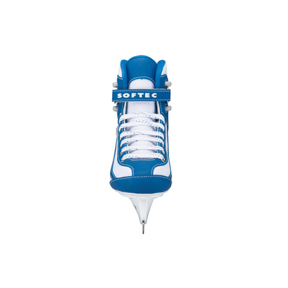 Jackson Softec Sport White w/Blue Figure Skating Skate