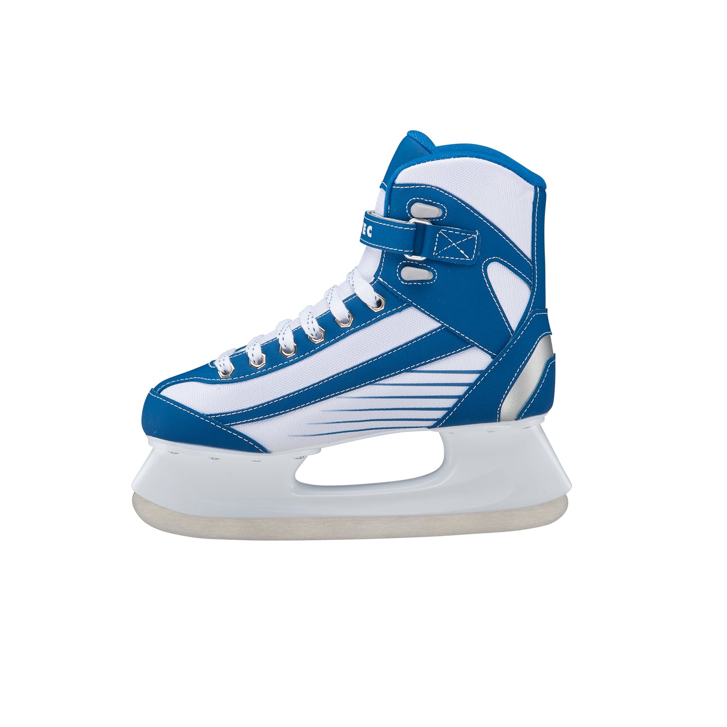 Jackson Softec Sport White w/Blue Figure Skating Skate