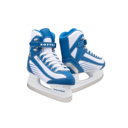 Jackson Softec Sport White w/Blue Figure Skating Skate
