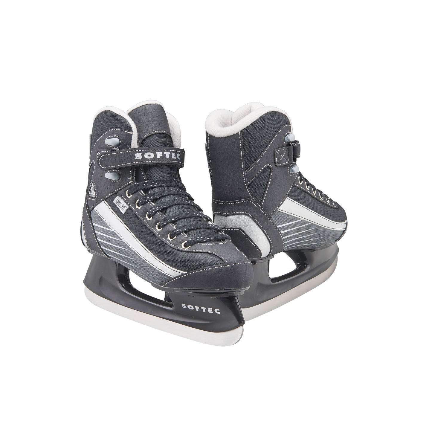 Jackson Softec Sport White w/Blue Figure Skating Skate