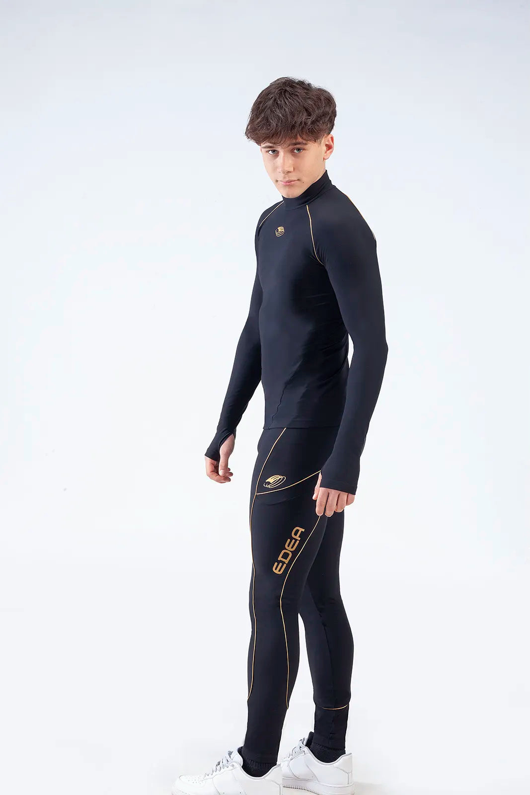 EDEA Dream Gold Long Sleeve Shirt Man - Worn View